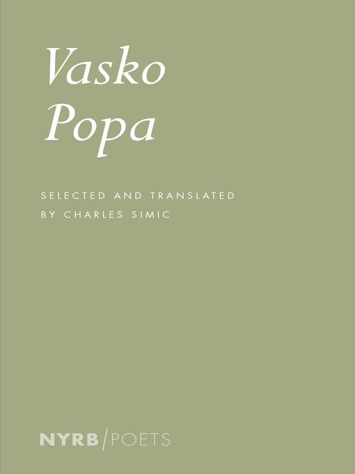 Title details for Vasko Popa by Vasko Popa - Available